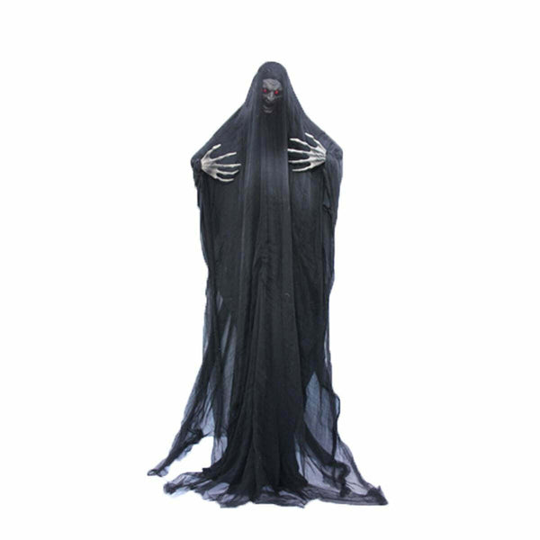 Suspension Reaper noir yeux lumineux 190 cm,Farfouil en fÃªte,Pompons, suspensions