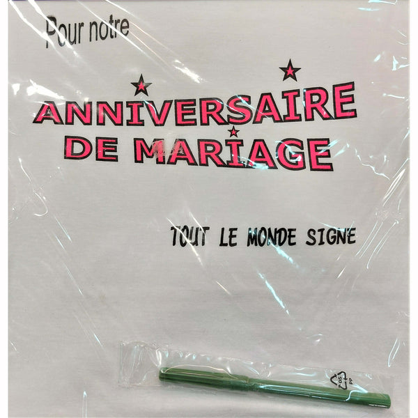 Tee-shirt humoristique "On signe, pour notre Anniversaire de mariage",Farfouil en fÃªte,Cadeaux