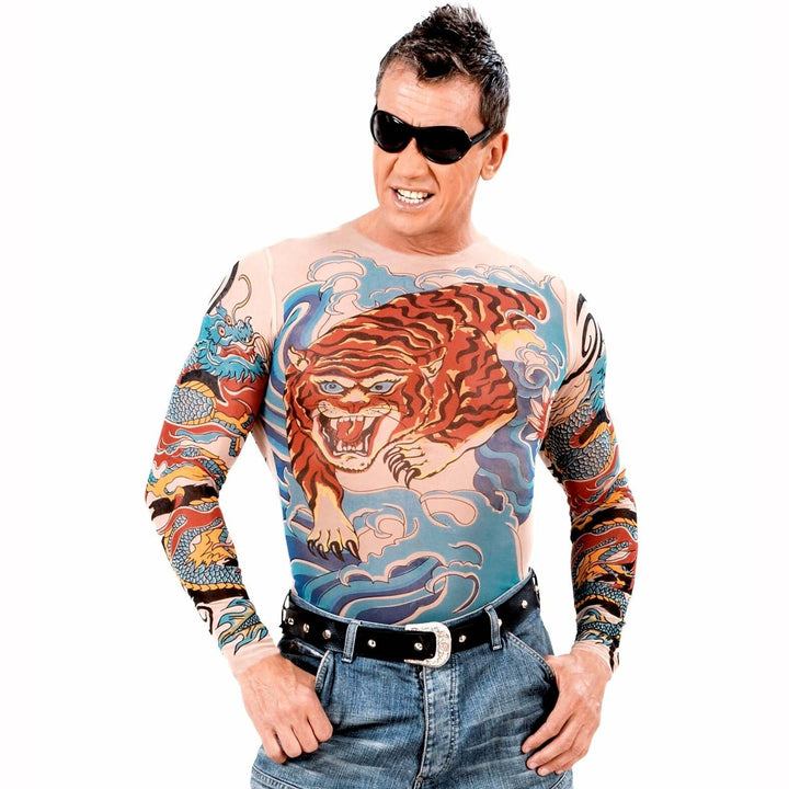 Tee-shirt tatouages Yakuza tigre et dragon homme,Farfouil en fÃªte,A definir