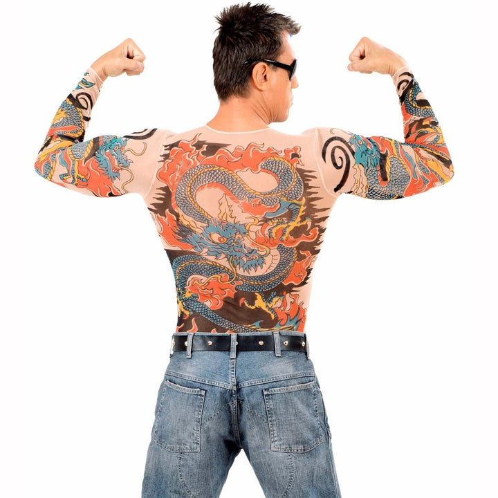 Tee-shirt tatouages Yakuza tigre et dragon homme,Farfouil en fÃªte,A definir