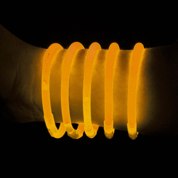 Tube de 100 bracelets lumineux fluo Néon Glow - Orange,Farfouil en fÃªte,Articles lumineux, bracelets, colliers, bagues