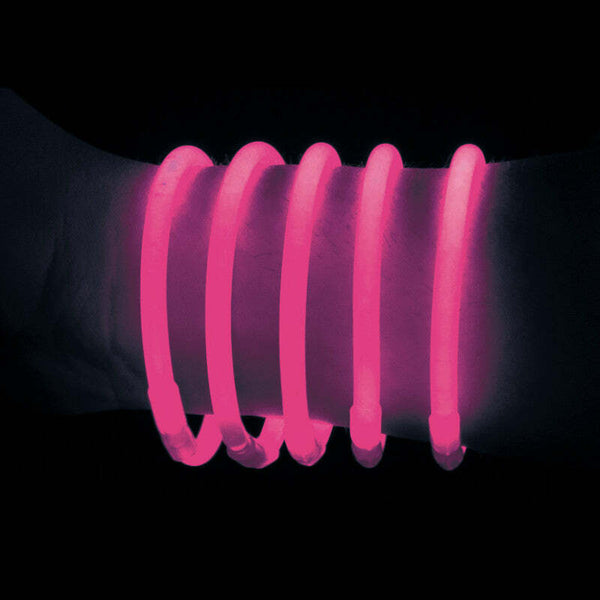 Tube de 100 bracelets lumineux fluo Néon Glow - Rose,Farfouil en fÃªte,Articles lumineux, bracelets, colliers, bagues