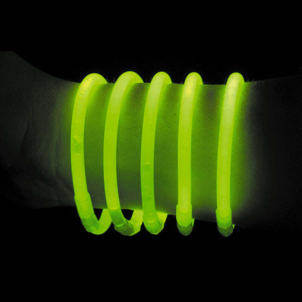 Tube de 100 bracelets lumineux fluo Néon Glow - Vert,Farfouil en fÃªte,Articles lumineux, bracelets, colliers, bagues