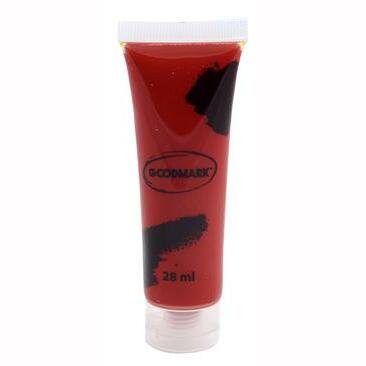Tube de crème de maquillage à l'eau Rouge 28 ml,Farfouil en fÃªte,Maquillage de scène