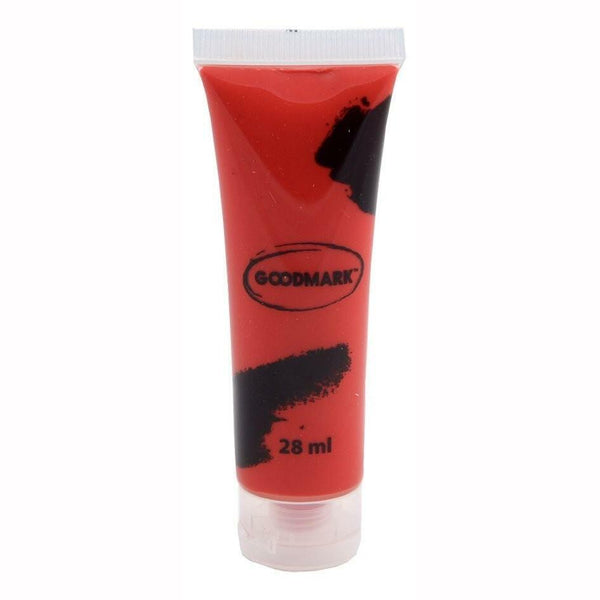 Tube de crème de maquillage à l'eau Rouge clair 28 ml,Farfouil en fÃªte,Maquillage de scène
