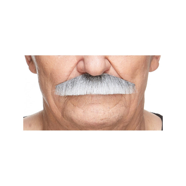 Moustache policier noire et blanche luxe