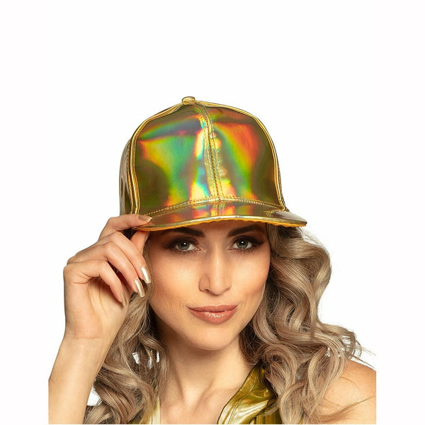 Casquette dorée iridescente adulte,Farfouil en fÃªte,Chapeaux