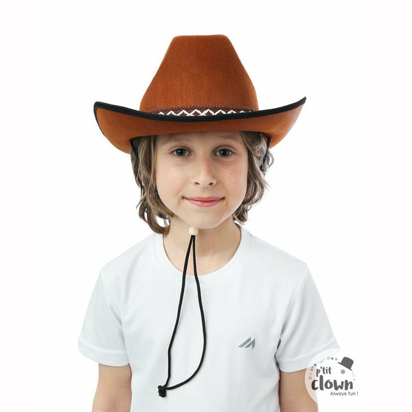 Chapeau Cowboy marron enfant,Farfouil en fÃªte,Chapeaux