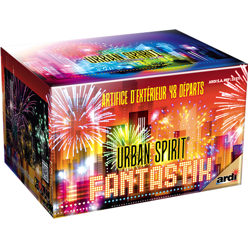 Compact Urban Spirit® Fantastik 48 départs Ardi®,Farfouil en fÃªte,Feux d'artifice et pétards