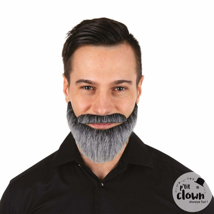 Moustache et barbe courte raide grise,Farfouil en fÃªte,Moustaches, barbes