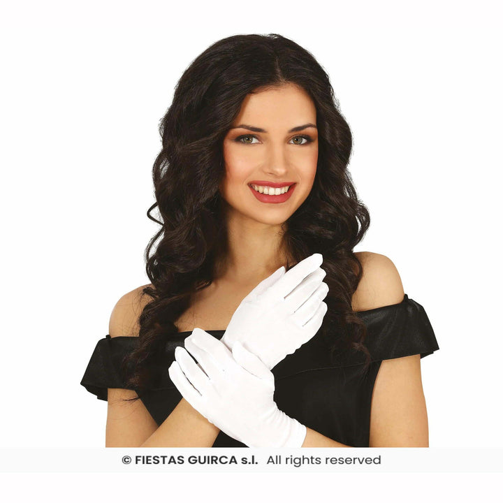 Paire de gants blancs adultes 1er prix,Gants,Farfouil_en_fete