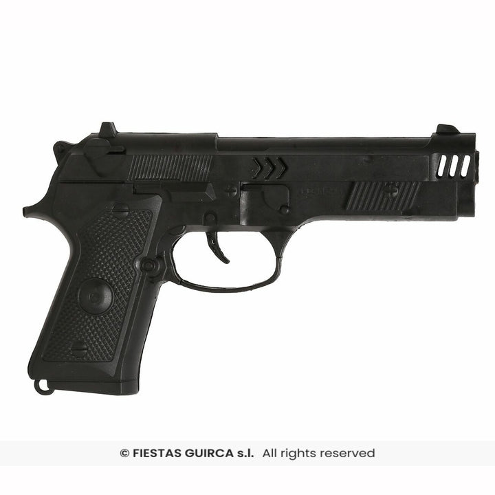 Pistolet noir sonore 24 cm,Armes,Farfouil_en_fete