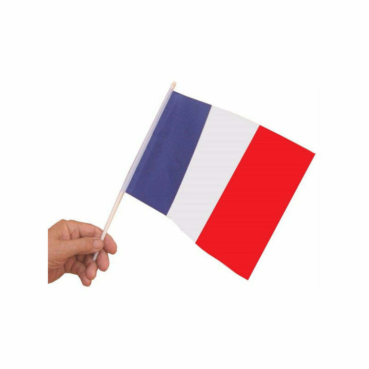 Sachet de 10 drapeaux en tissu France 20 x 30 cm,Farfouil en fÃªte,Drapeaux